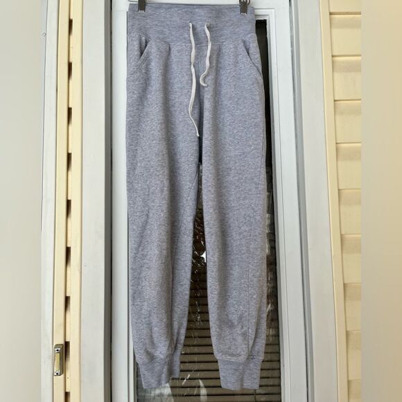 Nordstrom Alternative grey sweatpants, cuffed ankles,drawstring, side pockets, S - Picture 1 of 8